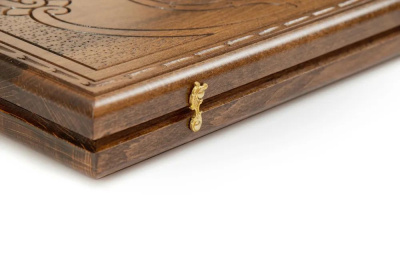 картинка Нарды резные "Золотой Узор 3", Mirzoyan от магазина Gamesdealer.ru