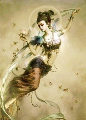 картинка Карты Таро "Kuan Yin Oracle" Blue Angel / Оракул Куан Инь от магазина Gamesdealer.ru