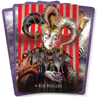 картинка Карты Таро "Divine Circus Oracle cards (2 edition)" Blue Angel / Карты оракула Божественного цирка ( от магазина Gamesdealer.ru