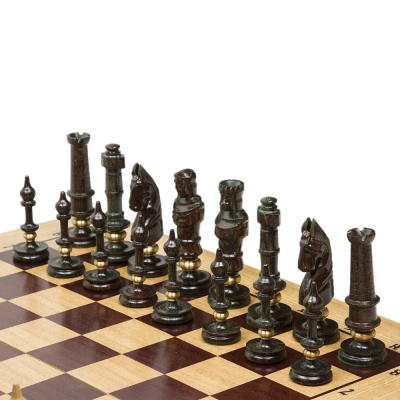 картинка Шахматы "Роял", 60 см маркетри, Madon (деревянные, Польша) от магазина Gamesdealer.ru