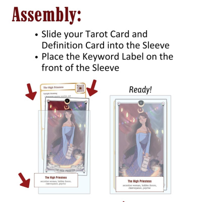 картинка Карты Таро "Tarot Training Sleeves Learning Kit" Schiffer Publishing / Набор для обучения работе с Т от магазина Gamesdealer.ru