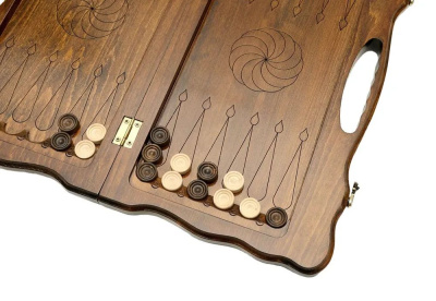 картинка Нарды резные "Бесконечность" с ручкой 50, Haleyan от магазина Gamesdealer.ru