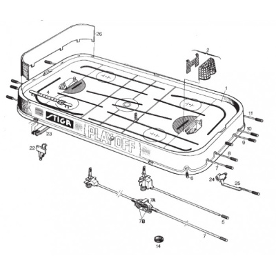 картинка Жердь управления для настольного хоккея STIGA 01 от магазина Gamesdealer.ru