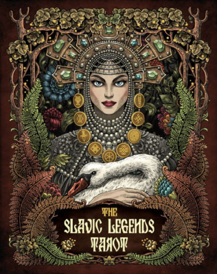 картинка Карты Таро The Slavic Legends Tarot 12cm black, Taroteca / Славянские Легенды 12 см черный срез от магазина Gamesdealer.ru