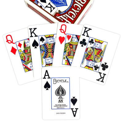 картинка Карты "Bicycle Rider Back International Jumbo Index Red" от магазина Gamesdealer.ru