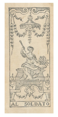 картинка Карты Таро "Tarocchi al Soldato Limited Edition Tarot Cards" Lo Scarabeo / Тароккино Аль Солдато от магазина Gamesdealer.ru