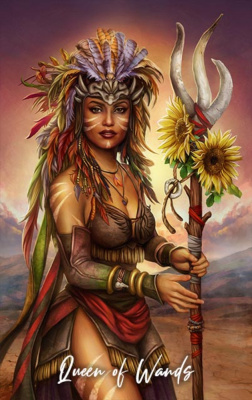 картинка Карты Таро The Elemental Wisdom Tarot 12cm, Taroteca  / Таро Мудрость Стихий, черный срез  UV от магазина Gamesdealer.ru