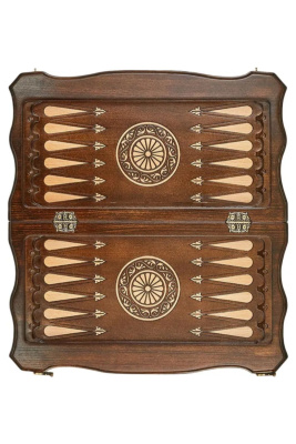 картинка Шахматы + нарды резные "Герб РФ" 50, Haleyan от магазина Gamesdealer.ru