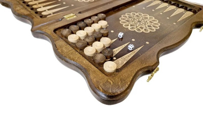 картинка Нарды резные "Тёмный Узор 3" 50, Mirzoyan от магазина Gamesdealer.ru