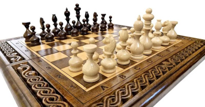 картинка Шахматы + нарды резные "Лоза" 50, Ustyan от магазина Gamesdealer.ru