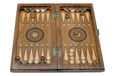 картинка Шахматы + нарды резные "Гамбит 1" 40, Simonyan от магазина Gamesdealer.ru