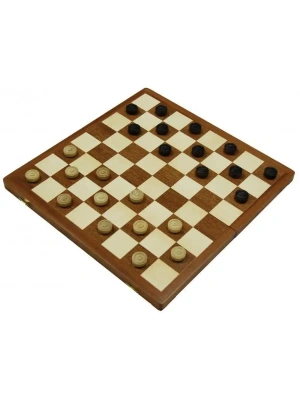 картинка Шашки "Турнирные" (Польша, дерево, 42х21х5 см), Madon от магазина Gamesdealer.ru