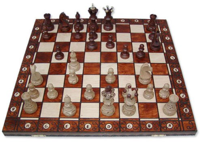 Шахматы "Амбассадор" (Польша, дерево, 54х27х6см), Madon