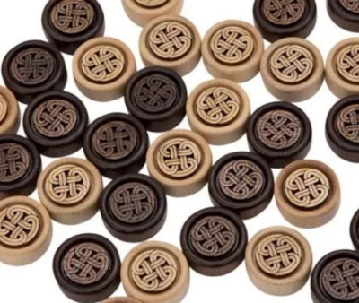 картинка Фишки резные "Узор 3", Mirzoyan от магазина Gamesdealer.ru