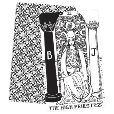 картинка Карты Таро "Black & White Rider-Waite® Tarot Deck" US Games / Колода Таро «Черный и Белый Райдер- от магазина Gamesdealer.ru