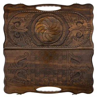 картинка Нарды резные "Бесконечность 2" с ручкой 60, Haleyan от магазина Gamesdealer.ru