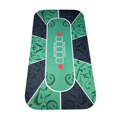 картинка Сукно для покера прорезиненное 120х60 см, нескользящий коврик Техас Холдем от магазина Gamesdealer.ru