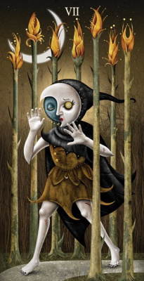 картинка Карты Таро "Deviant Moon Tarot Borderless Edition" Reprint / Таро Безумной Луны TAROMANIA от магазина Gamesdealer.ru