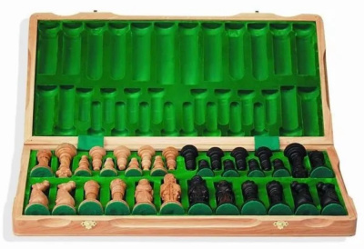 картинка Шахматы "Дубовые" 64 см маркетри, Madon (деревянные, Польша) от магазина Gamesdealer.ru