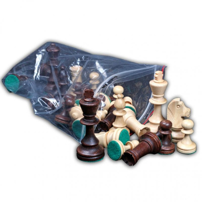 Шахматные фигуры "Стаунтон 7" в полиэтиленовой упаковке, Wegiel