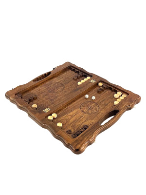 картинка Нарды резные "Арарат и Хор Вирап" с ручкой 40, Haleyan от магазина Gamesdealer.ru