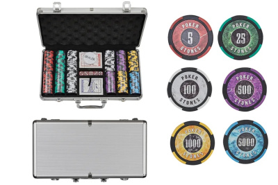 картинка Набор для покера Stones на 300 фишек от магазина Gamesdealer.ru