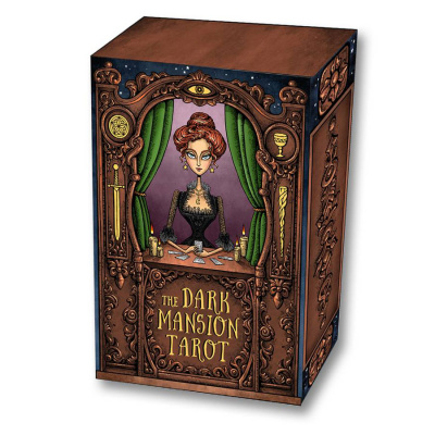 Карты Таро The Dark Mansion Tarot deck Large Version 14 cm, Taroteca / Темный Особняк, 14 см, золото