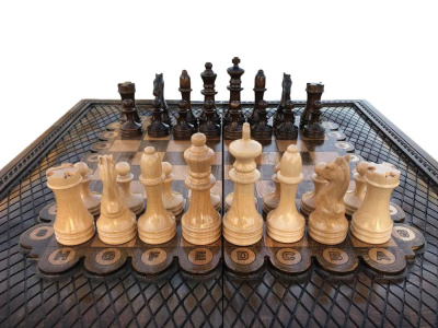 картинка Шахматы + нарды резные 2 50, Mkhitaryan от магазина Gamesdealer.ru