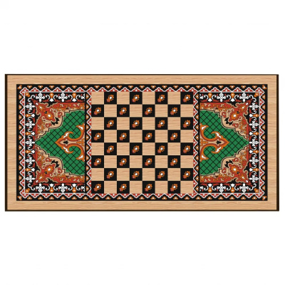 картинка Шахматы + Нарды + Шашки "Сирия Зеленые" большие от магазина Gamesdealer.ru