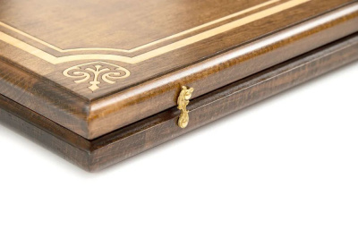 картинка Нарды резные "Золотой Узор 4" 60, Mirzoyan от магазина Gamesdealer.ru