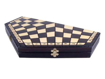 картинка Шахматы "На троих" малые Madon (деревянные, Польша) от магазина Gamesdealer.ru