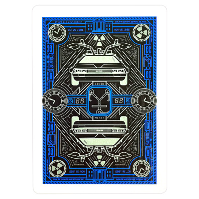 картинка Карты "Bicycle back to the Future standard index blue" от магазина Gamesdealer.ru