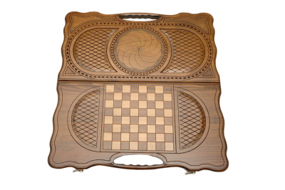 картинка Нарды резные "Бесконечность" с ручкой, Haleyan от магазина Gamesdealer.ru