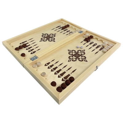 картинка Шахматы + Шашки + Нарды "Кировские" (Россия, дерево, 40х20,5х5 см) от магазина Gamesdealer.ru