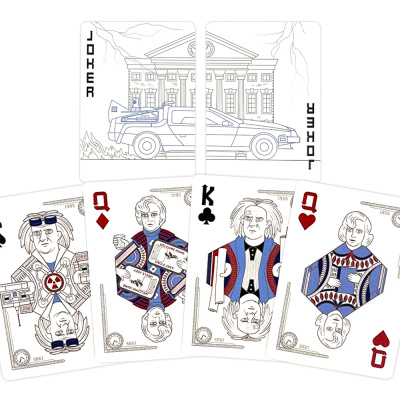 картинка Карты "Bicycle back to the Future standard index blue" от магазина Gamesdealer.ru