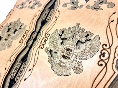 картинка Нарды Марс "Герб РФ" малые (деревянные, 40 см, Россия), Partida от магазина Gamesdealer.ru