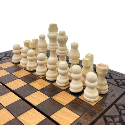 картинка Шахматы + нарды резные "Роял 2" 30, Ustyan от магазина Gamesdealer.ru