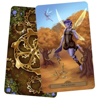 картинка Карты Таро "Steampunk Faerie Tarot Cards" Llewellyn / Таро Фейри в стиле Стимпанк от магазина Gamesdealer.ru