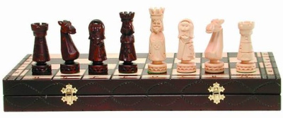 картинка Шахматы "Большой Замок" 50 см, Madon (деревянные, Польша) от магазина Gamesdealer.ru