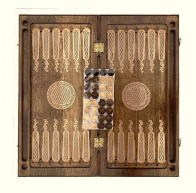 картинка Нарды резные "Солнечный цветок", Mkhitaryan от магазина Gamesdealer.ru