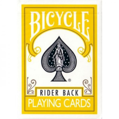Карты "Bicycle rider back standart poker plaing cards Yellow back"