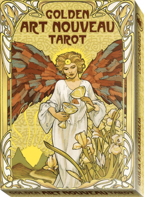 Карты Таро "Golden Art Nouveau Tarot Grand Trumps 22 Cards" Lo Scarabeo / Золотой козырь Таро  Карты Таро "Golden Art Nouveau Tarot Grand Trumps 22 Cards" Lo Scarabeo / Золотой козырь Таро