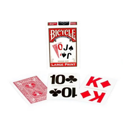картинка Карты "Bicycle Large Print red" от магазина Gamesdealer.ru