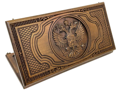 Нарды резные "Герб РФ 3" 60, Ustyan