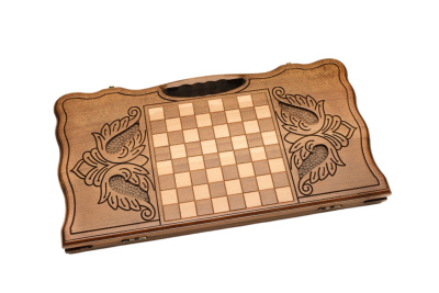 картинка Нарды резные "Арарат и Хор Вирап" с ручкой 60, Haleyan от магазина Gamesdealer.ru