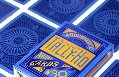 картинка Карты "Tally-ho Metal Standard index blue" от магазина Gamesdealer.ru