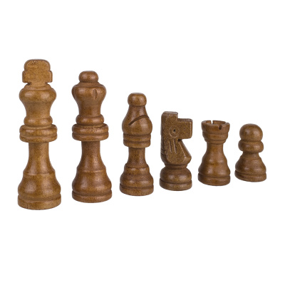 картинка Шахматные фигуры деревянные с подложкой Partida 6,4 см от магазина Gamesdealer.ru