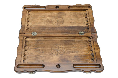 картинка Шахматы + нарды резные "Корона" 60, Haleyan от магазина Gamesdealer.ru