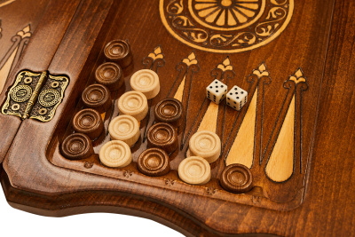 картинка Шахматы + нарды резные "Эндшпиль 2" 40, Simonyan от магазина Gamesdealer.ru