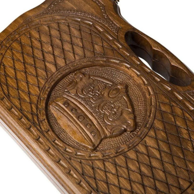 картинка Нарды резные "Корона" с ручкой 30, Haleyan от магазина Gamesdealer.ru